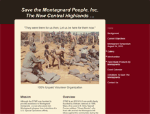 Tablet Screenshot of montagnards.org